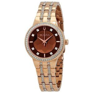 FX04360B NWT Bulova Fashion Ladies Quartz Steel Authentic Watch